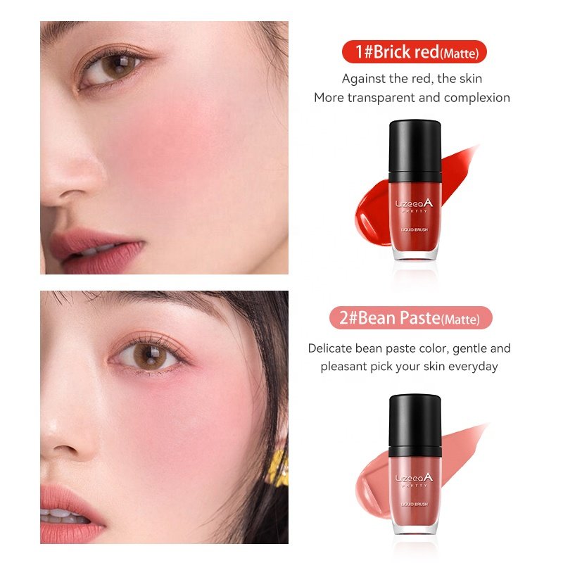 Custom Logo and Color Bare Cheeks Liquid | Face Cream Blush Glow Makeup | Matte Pearl Waterproof Long Lasting Liquid Blusher
