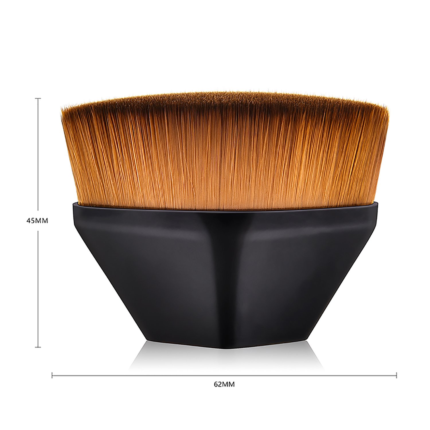 DailyQueen Flat Top Kabuki Foundation Brush By Keshima Premium Makeup Brush for Liquid Cream Powder - Buffing Blending Face B