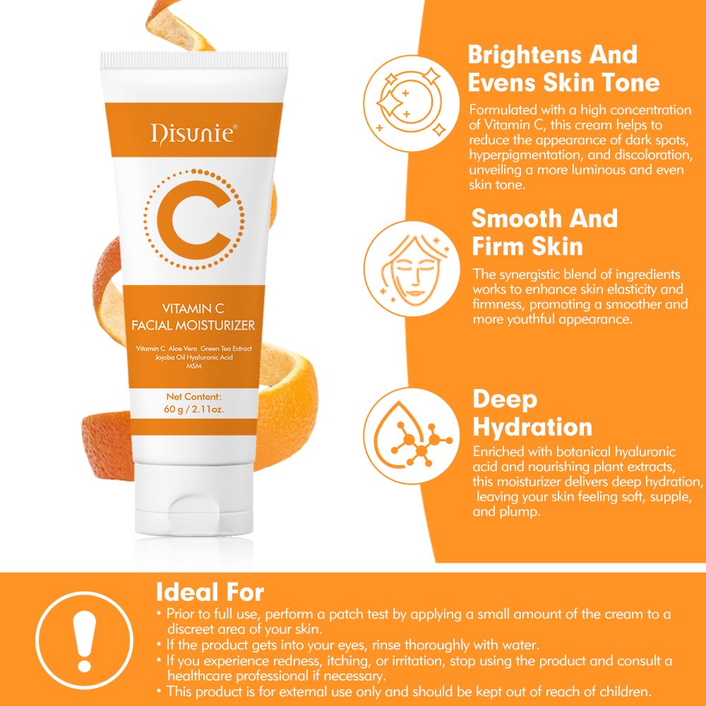 Disunie Hot Selling VC Whitening Face Cream Skincare Anti aging Moisturizing Vitamin C Brightening Face Cream