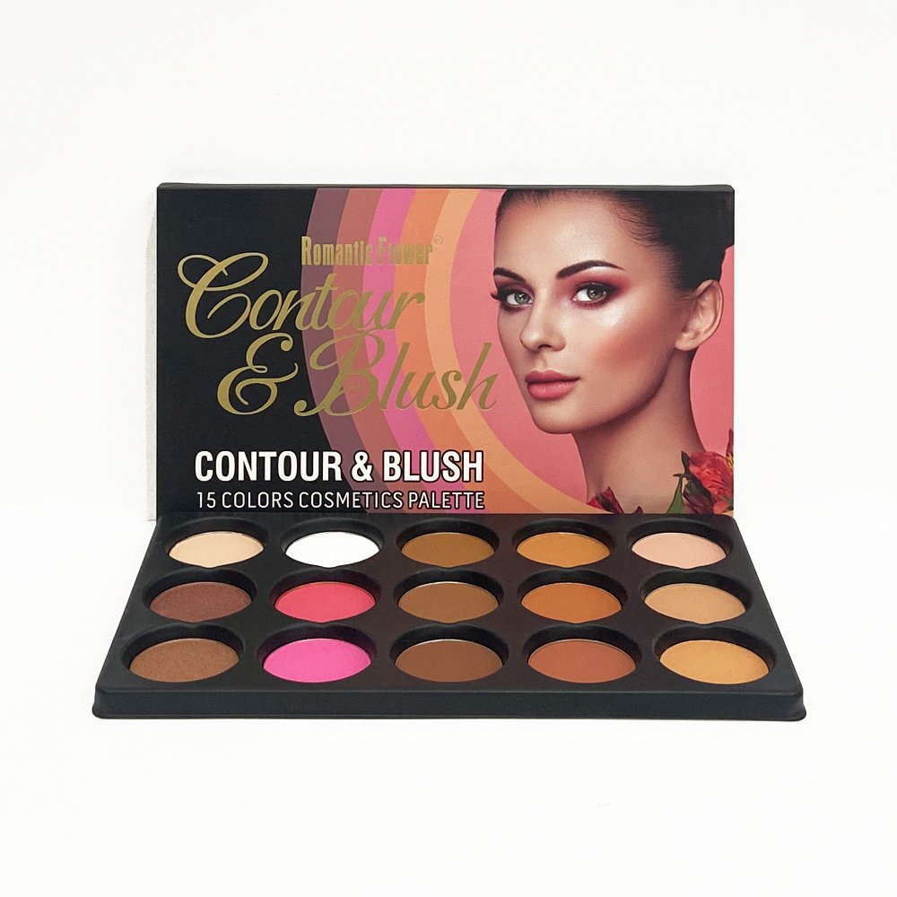 15 Colors Makeup Contour And Blush Natural Waterproof Foundation Powder Palette In Stock