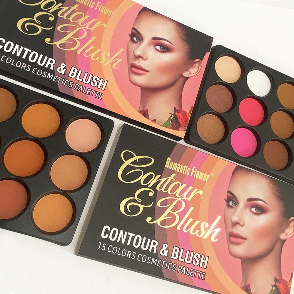 15 Colors Makeup Contour And Blush Natural Waterproof Foundation Powder Palette In Stock