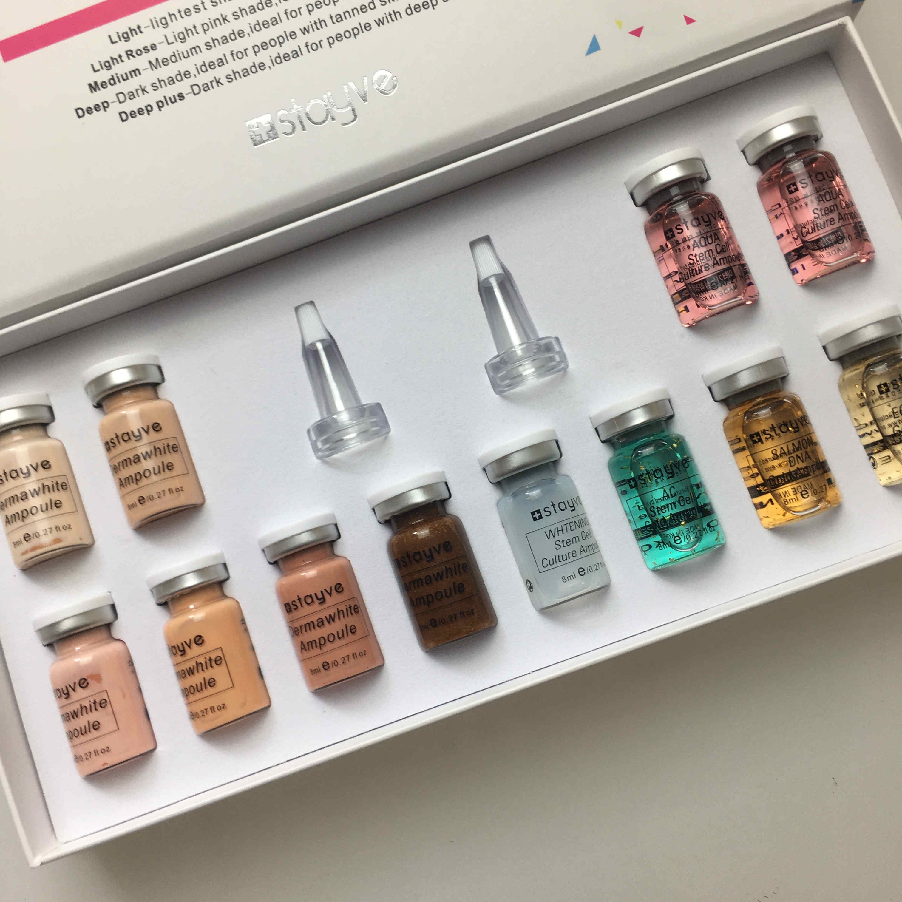 Semi Permanent Skin Treatment Foundation Lan Frost Meso Dermapen Private Label BB Stayve Serum Glow Starter Kit