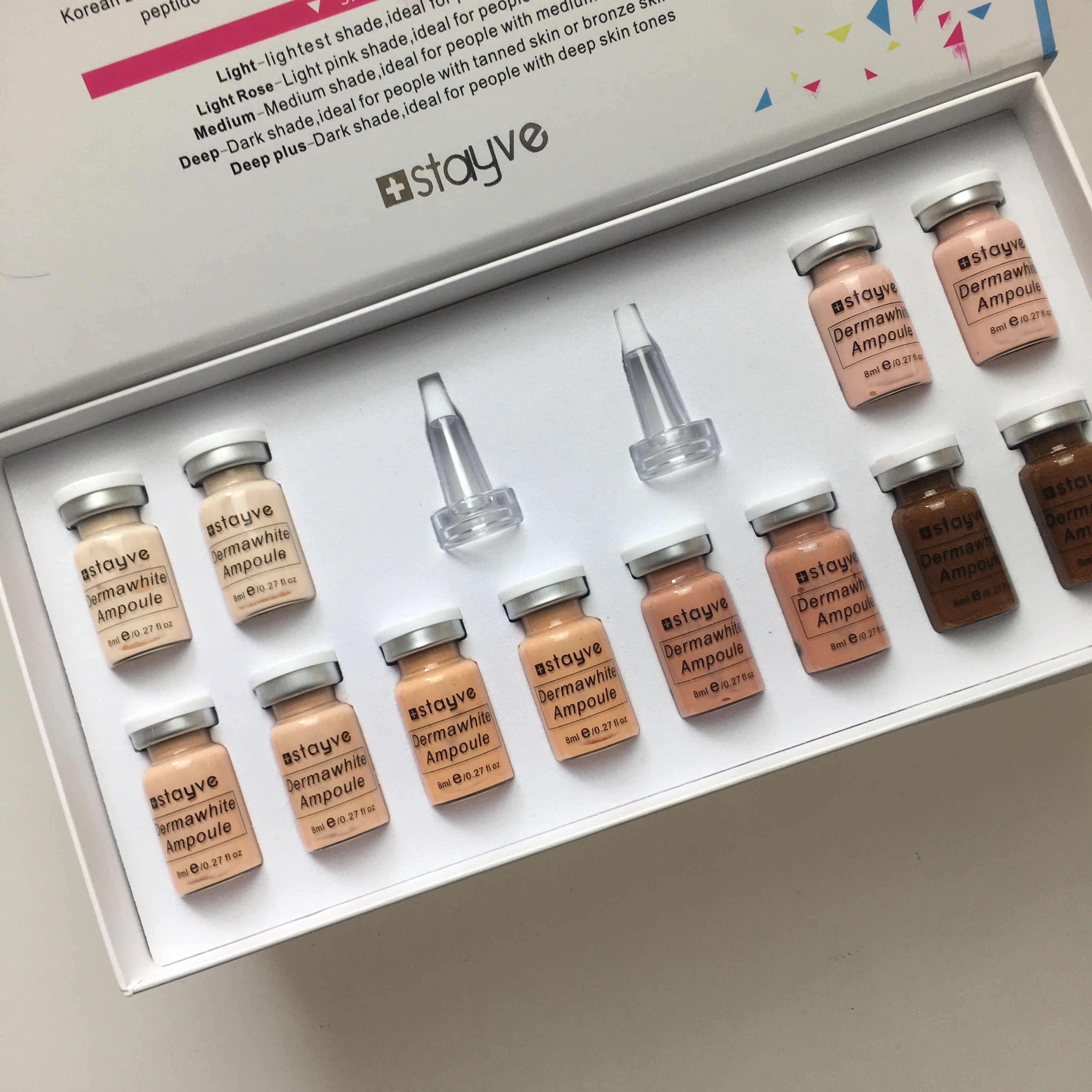 Semi Permanent Skin Treatment Foundation Lan Frost Meso Dermapen Private Label BB Stayve Serum Glow Starter Kit