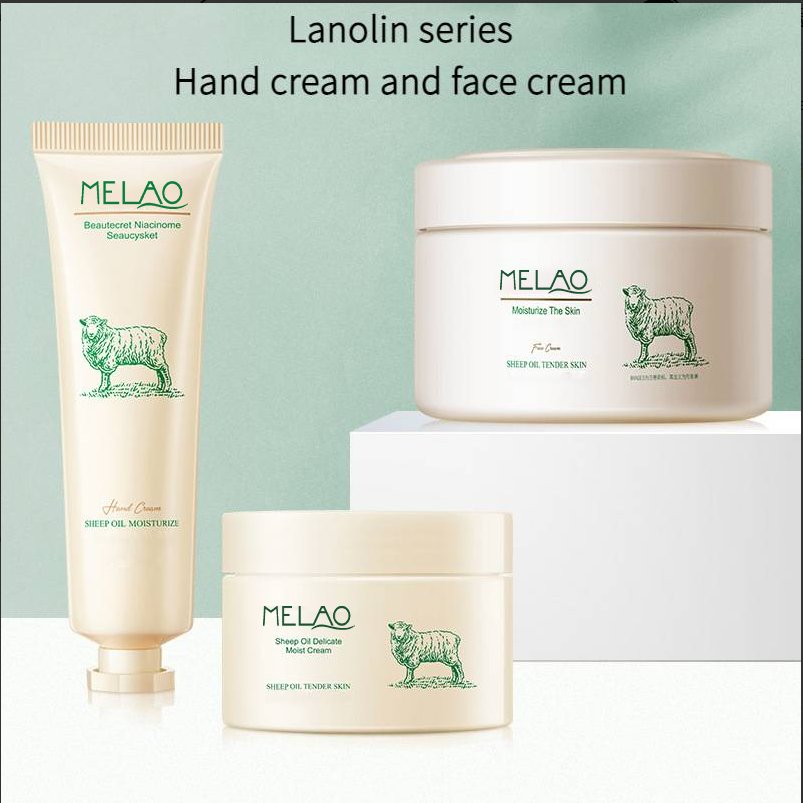 Private Label Skin Care Hydrating Moisturizing Face Cream Body Lotion Anti Aging Lanolin Sheep Oil Cream