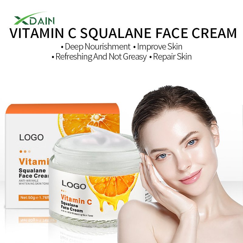 Wholesale Custom Logo Brightening Lightening Skin Care Vitamin C Face Cream Lotion Whitening Cream For WOmen