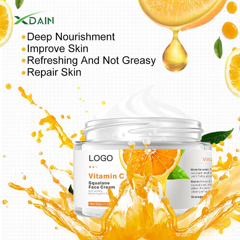 Wholesale Custom Logo Brightening Lightening Skin Care Vitamin C Face Cream Lotion Whitening Cream For WOmen