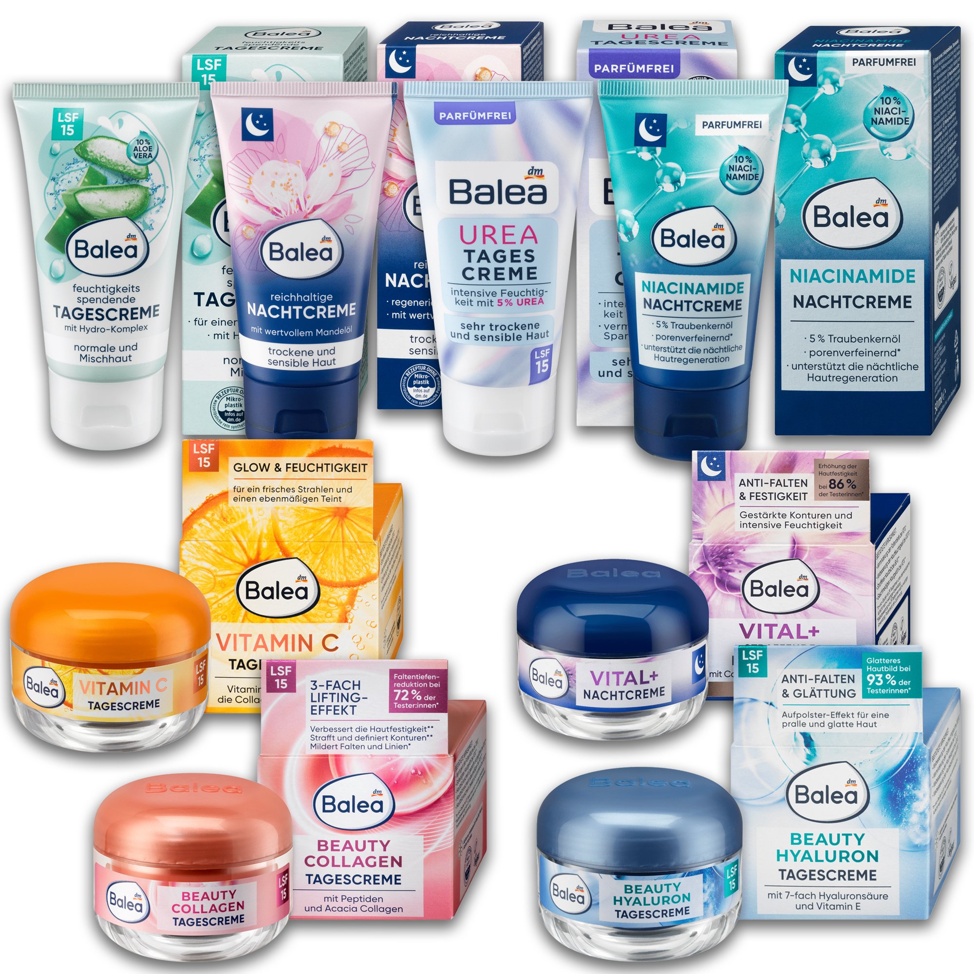 Balea Face Cream Day and Night Cream for All Skin Types