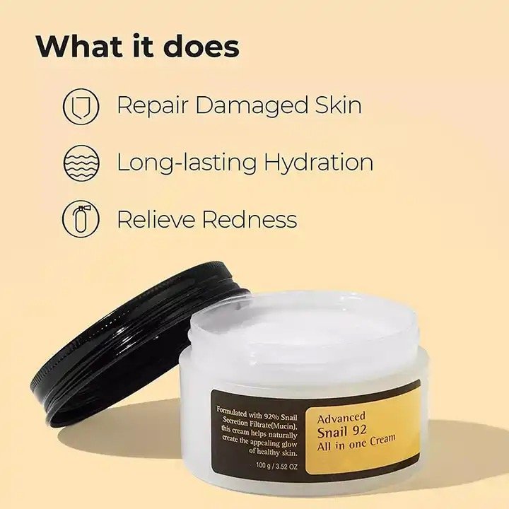 Best Face Cream for Pimple Cruelty-Free Moisturizer Whitening and Natural Hyaluronic acid Snail Face Cream
