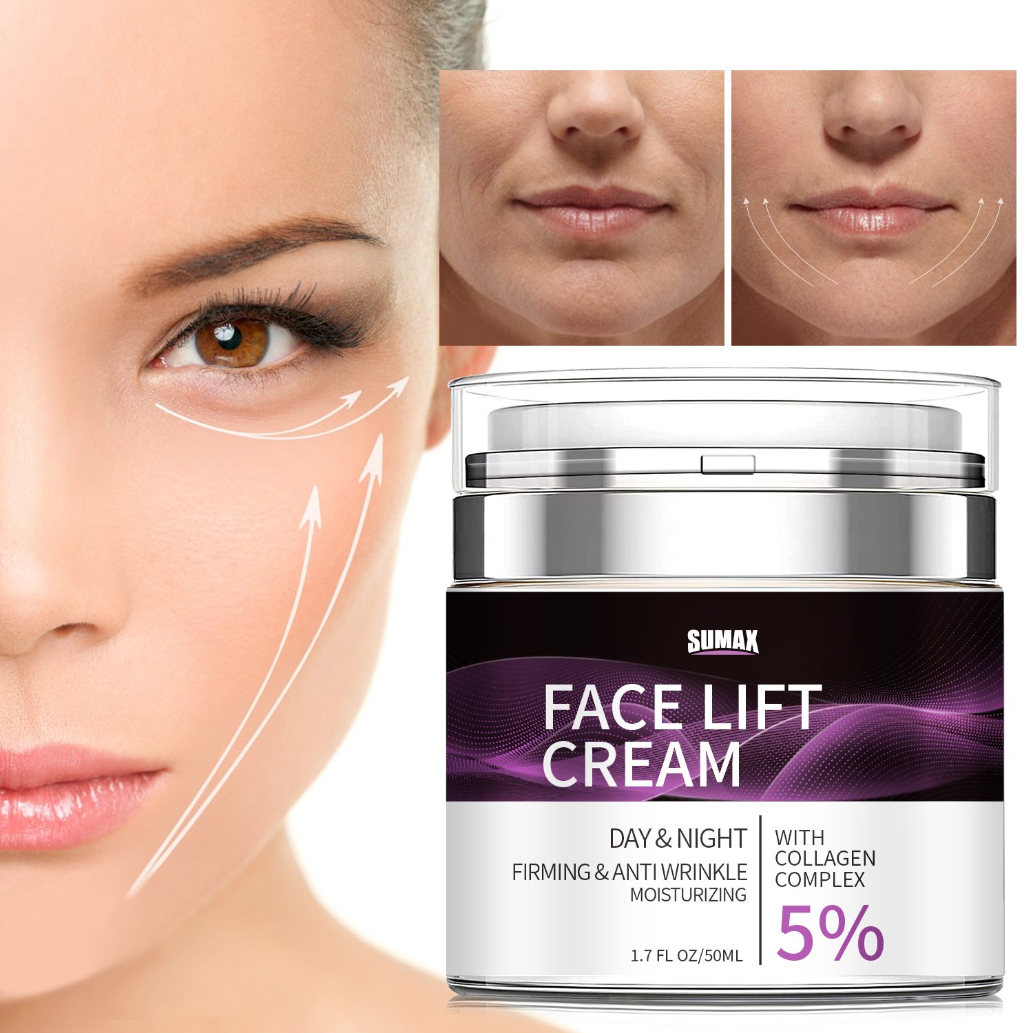 Skin Care Facial Moisturizer Face Lift Cream For Women And Men 50ml Firming & Anti Wrinkle Skin Care Face Cream