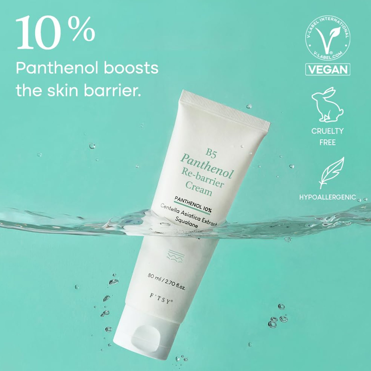Private label B5 Repairing Moisturizer Panthenol Moisturizing Strenthening Skin Barrier Face Cream