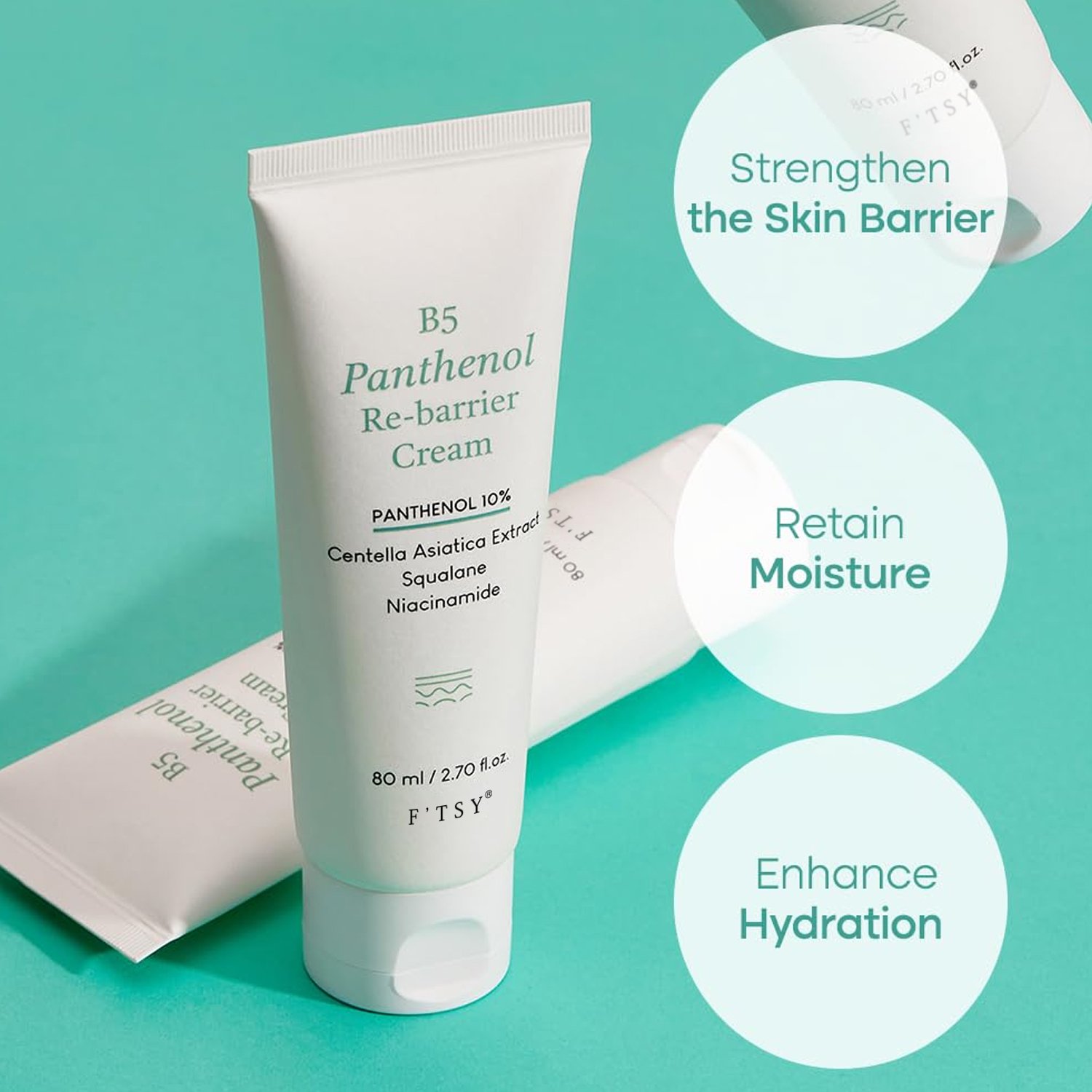 Private label B5 Repairing Moisturizer Panthenol Moisturizing Strenthening Skin Barrier Face Cream