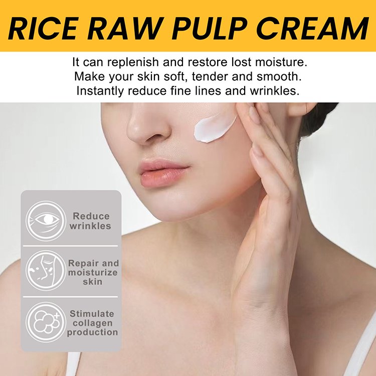 Skin Care Natural Long Lasting Moisturizing Repair Skin Face Cream Anti Wrinkle Firming Whitening Rice Cream