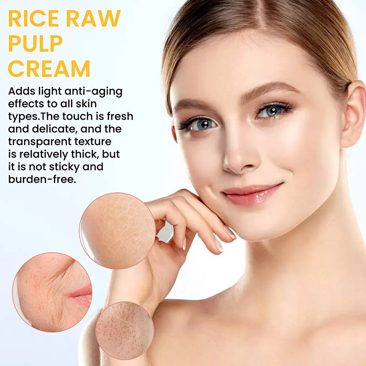 Skin Care Natural Long Lasting Moisturizing Repair Skin Face Cream Anti Wrinkle Firming Whitening Rice Cream