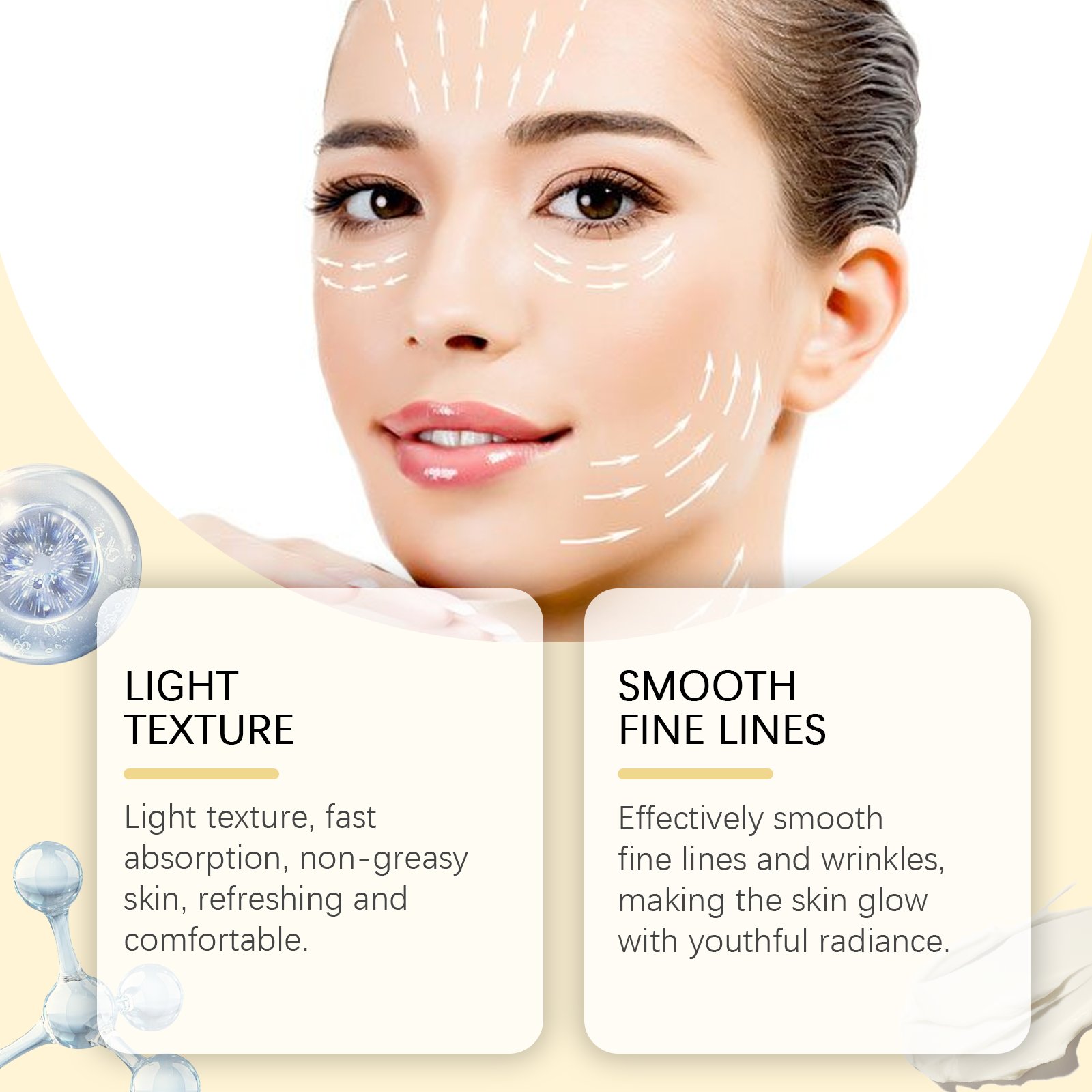 New Organic Skin Care Face Cream & Lotion For Face Cream Collagen Hydrating Anti-Aging Whitening Face Cream Jars For Fair Skin