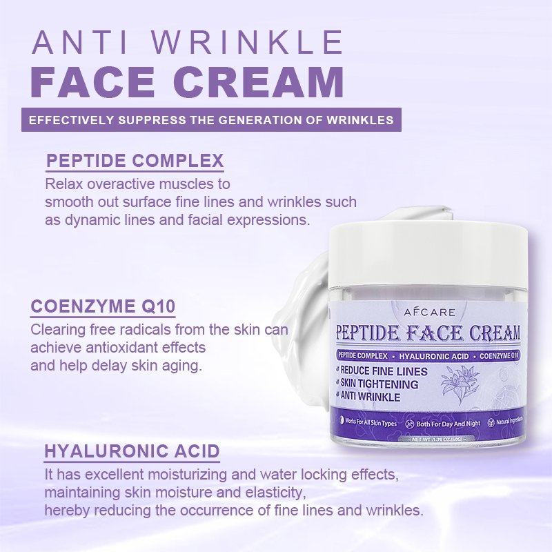 OEM Face Cream Sulfate-free Moisturizing & Firming and Coenzyme Q10 & Squalane Collagen Peptides Anti-aging Face Cream