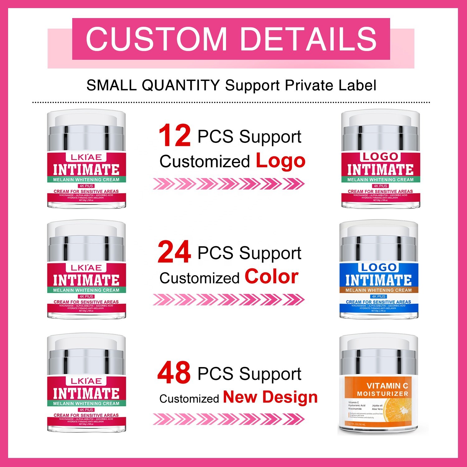 Best Skincare Niacinamide Hyaluronic Whitening Body Black Skin Dark Spot Removal Day And Night Alike Face Cream