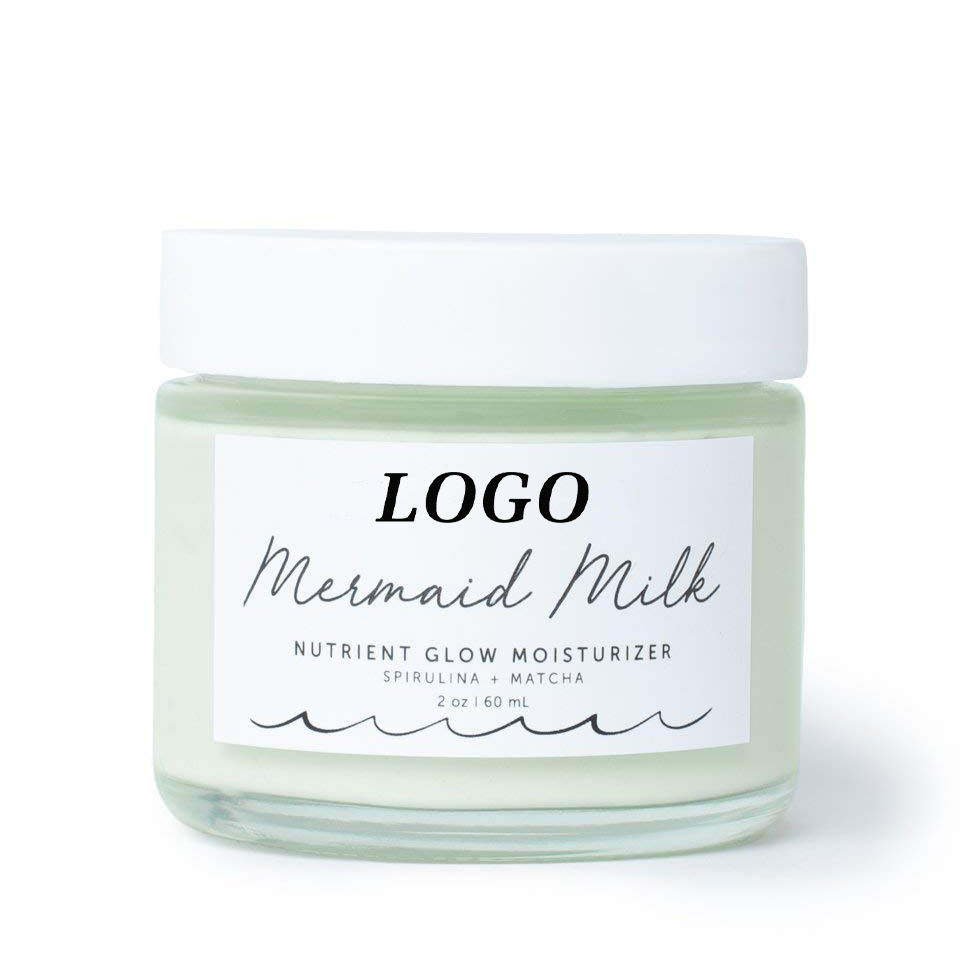 SharkBaby Korea Private Label Face Cream Nourishing Glow Spirulina Matcha Hydration Face Skin Whitening Moisturizing Cream