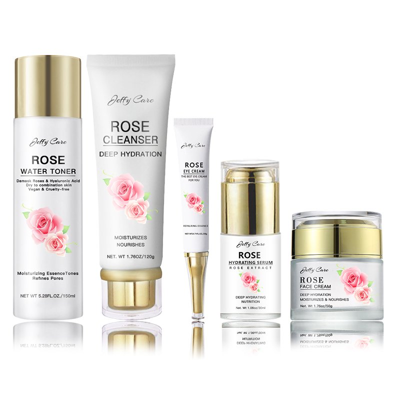 OEM Private Label Deep Cleaning Acne Removal Beauty Whitening Hydrating Natural Organic Rose Face Wash Facial Cleanser