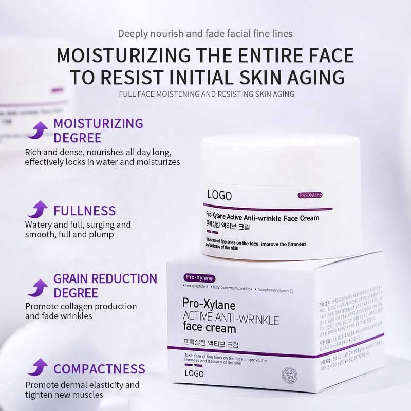 Best Sales Private Label 30g Organic Korean Beauty Skin Care Anti Aging Proxylane Active Anti Wrinkle Face Cream