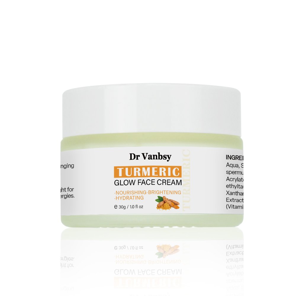 Wholesale Private Label Organic Hydrating Face Turmeric Whitening Moisturizer Herbal Face Cream For Women Glowing Skin