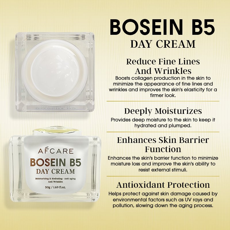 Made in Usa Face Cream Paraben-free Antioxidant & Moisturizing and Sodium Hyaluronic & Bosein Brightening Day Cream