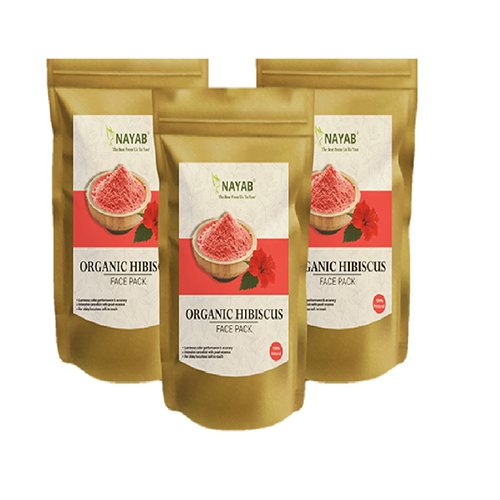 Hibiscus Miracle 100% Pure Natural Dried Flower Extract Powder Cream Face Mask for Skin Hair Transformation