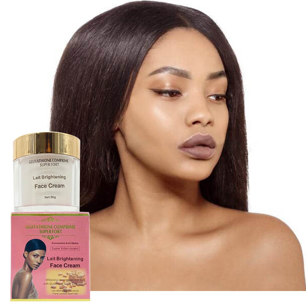 Glutathion Moisturizer Cream for Face Super Eclaircissant Whitening Anti Taches Beauty Face Whitening Cream for Women