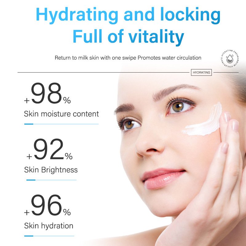 Sodium Hyaluronate Hydrating Cream Restoring Skin Elasticity Face Cream