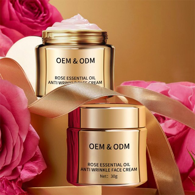 Wholesale Beauty Natural Rose Lotus Extract Repair Face cream Moisturizing Anti Wrinkle Rose Oil Face Cream For All Skin Types