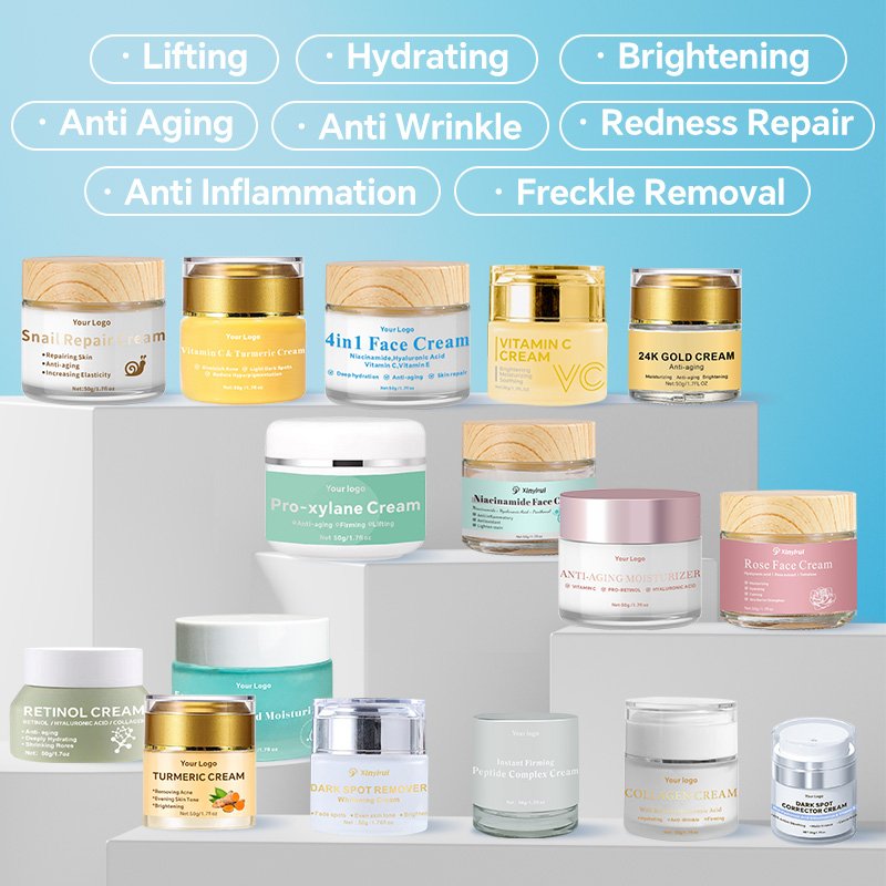 Custom Logo Skin Firming Anti Acne Strong Effect Whitening Brightening Anti Aging Face Cream