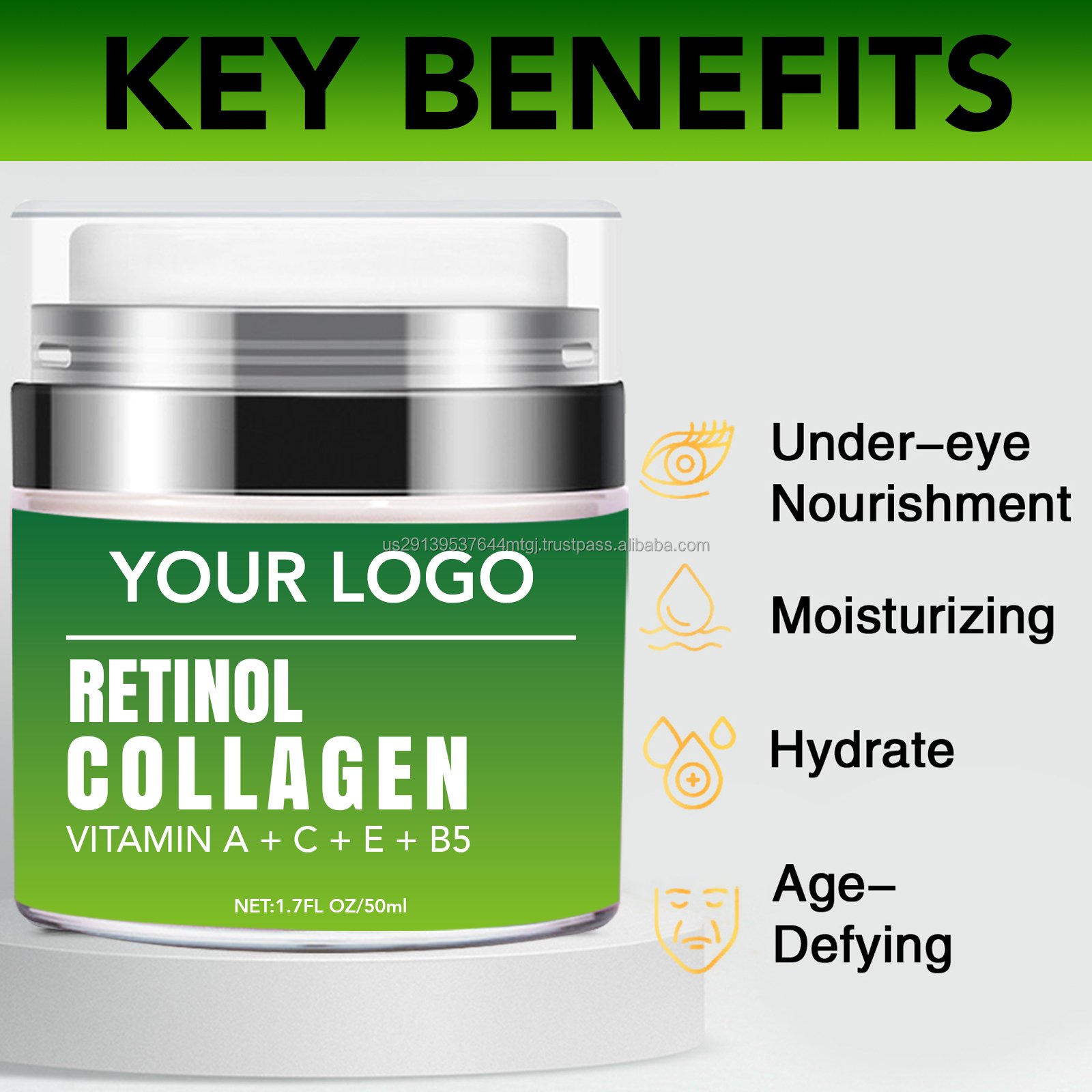 Private Label skin Care Retinol Anti aging Cream Anti Aging Remove Wrinkle Face Cream With Hyaluronic Acid Vitamin