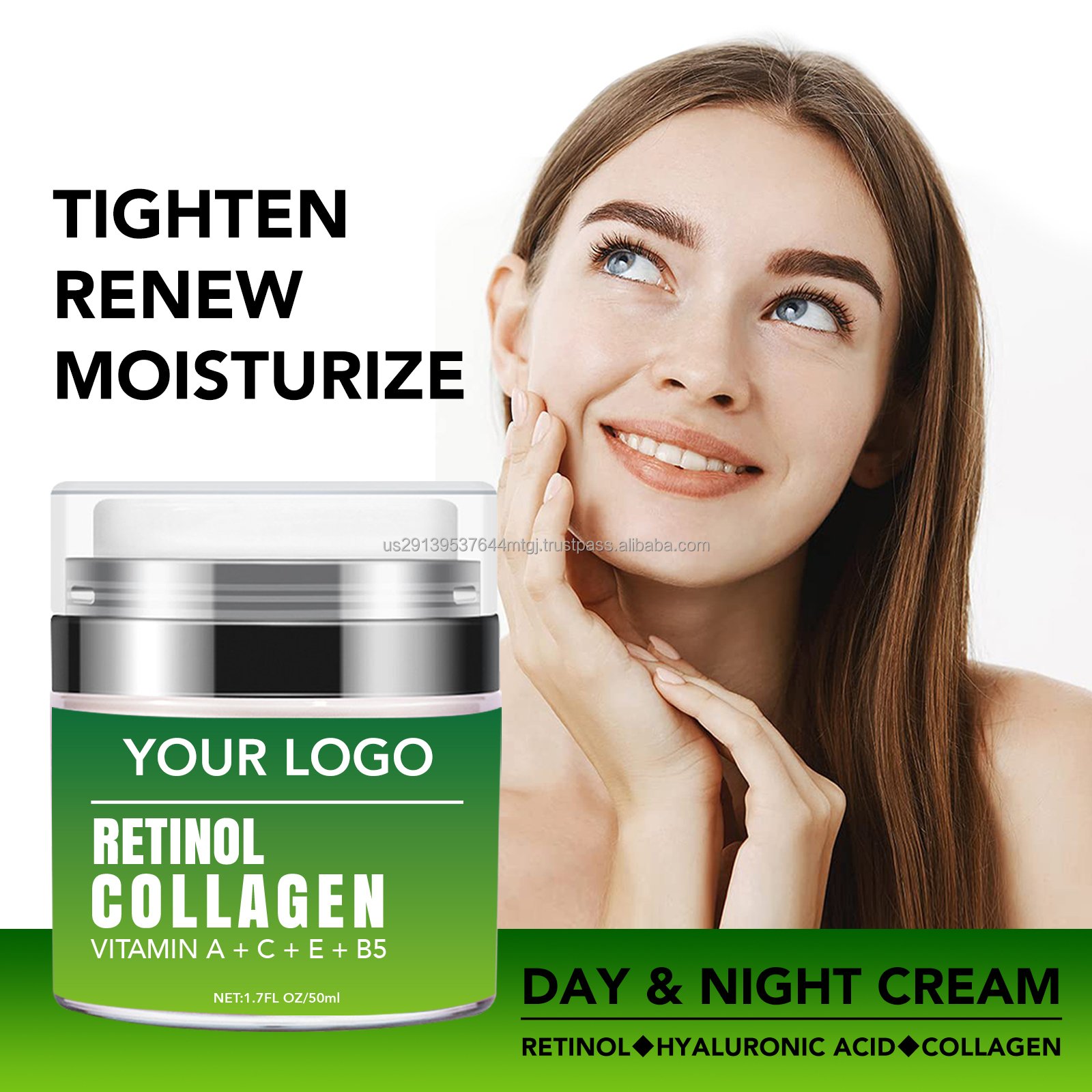 Private Label skin Care Retinol Anti aging Cream Anti Aging Remove Wrinkle Face Cream With Hyaluronic Acid Vitamin