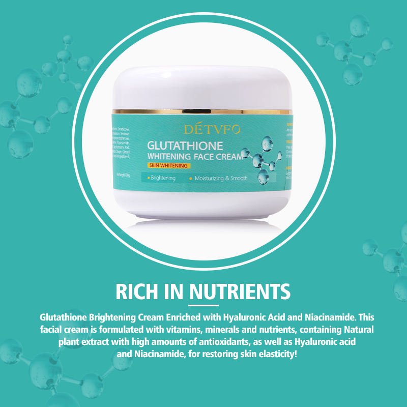 organic glutathione vitamin c facial lightening anti-aging whitening face cream for face whitening and acne