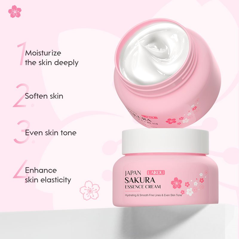 Cherry Blossom Essence Cream Moisturising Anti Wrinkle Anti Aging Brightening Face Cream