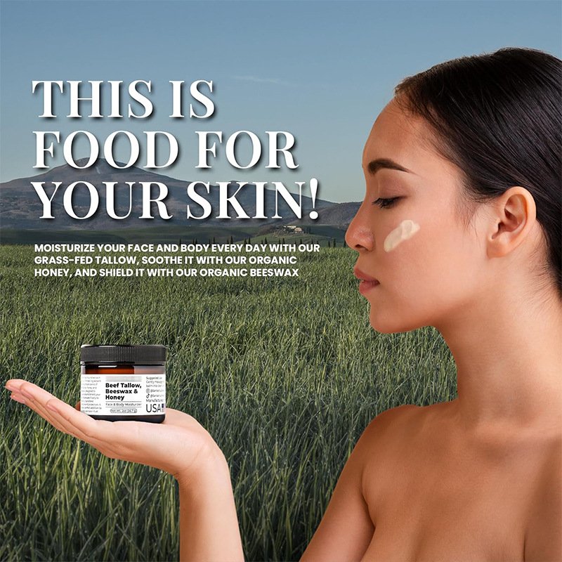CARVENCHY Beef Tallow Beeswax Honey Moisturizing Repair Pure natural Moisturizing water Organic honey face cream