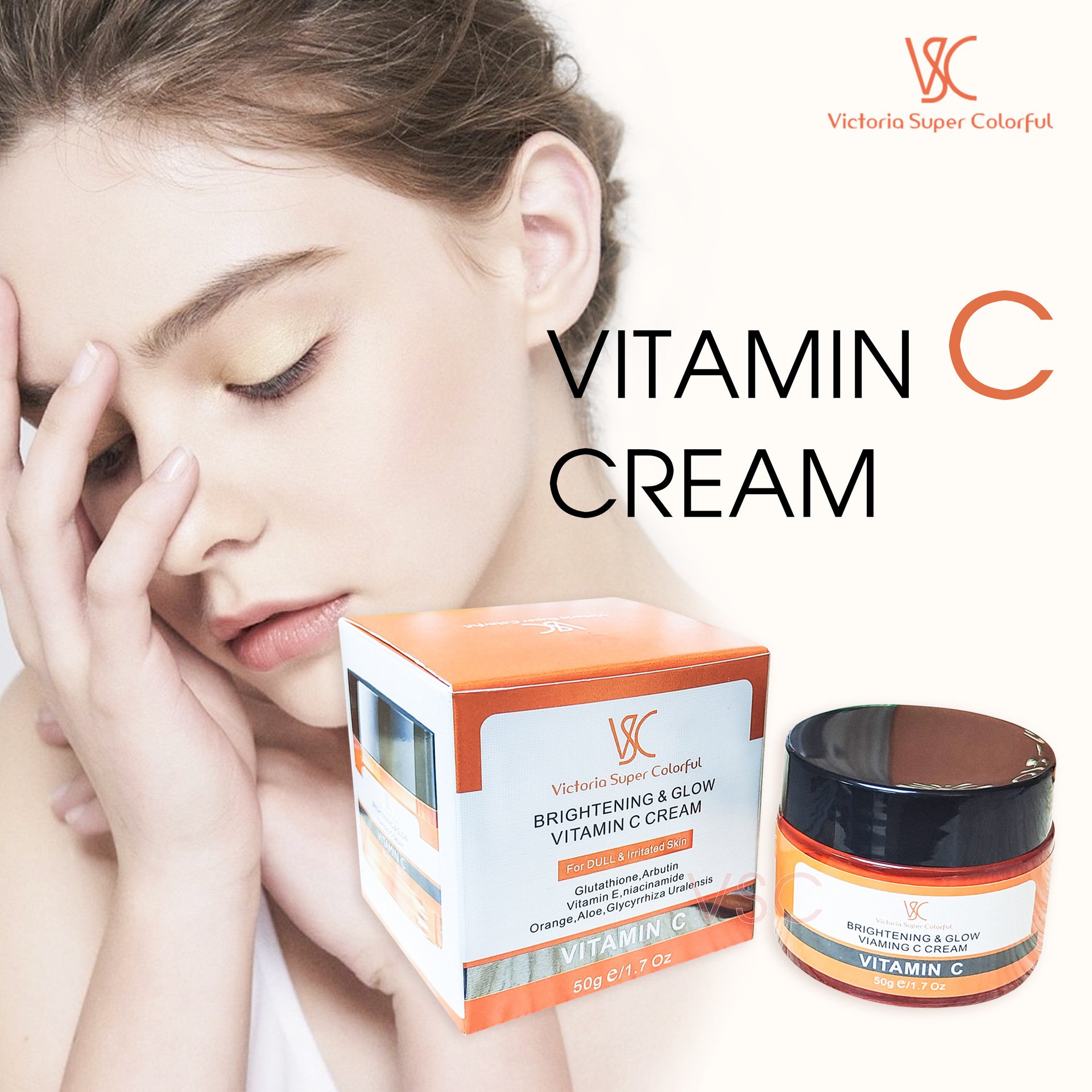 Private Label Skin Care Products Tightening Vitamin C Face Cream