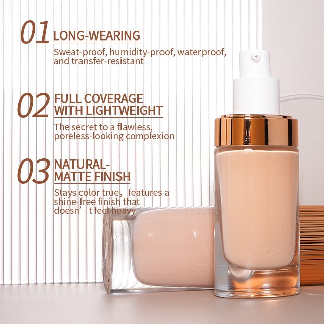 SENKA 24 Color Private Label Foundation Waterproof Concealer Base Face Cream Cosmetic Liquid Make Up Full Coverage Foundati