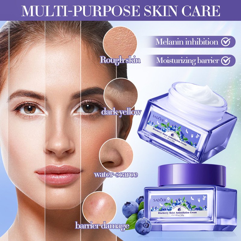 Skin Cream Face Moisturizing Brightening Whitening Anti Aging Blueberry Vitamin C Face Cream