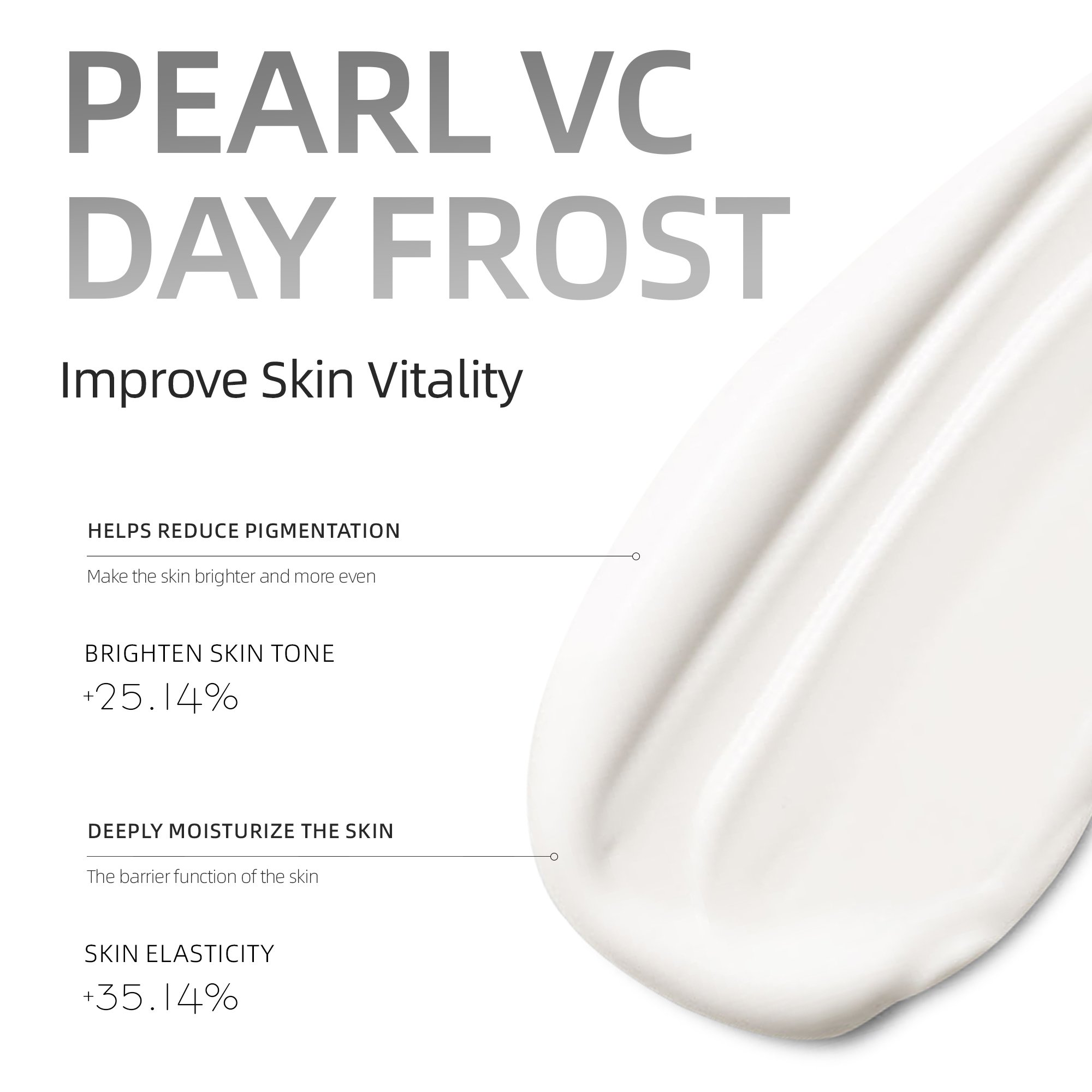 US Dropshipping Sefralls Pearl VC Day Cream Skin Softening Smoothing Tightening VC Face Cream Nourishing Skin Care Moisturizer