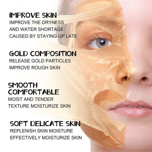 100g 24k Gold Hydratic Retinol Peel Off Face Mask Anti-Aging Gold Retinol Snake Venom Deep Moisturizing Facial Masks Gold Peel