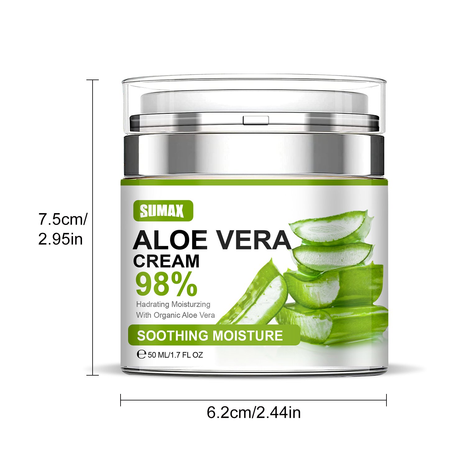 Sumax 50ml Private Label Aloe Vera Cream For Face
