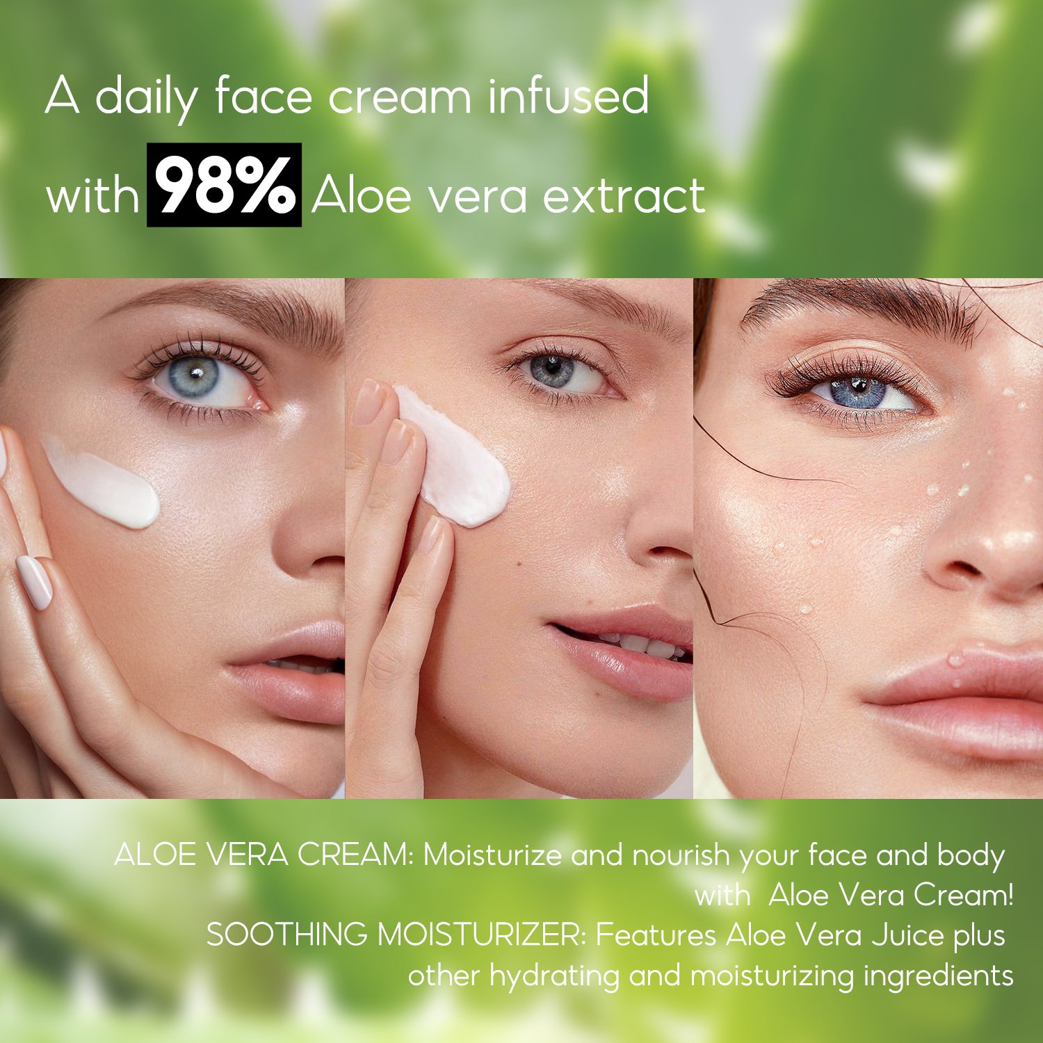 Sumax 50ml Private Label Aloe Vera Cream For Face