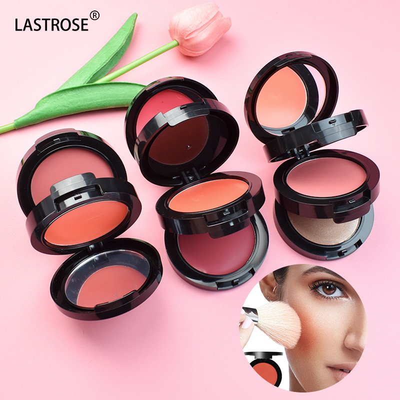 Factory Wholesale Powder Blush 3 in 1Colors Long-lasting Waterproof Makeup Blush Private Label Blusher Cream Blush Palette