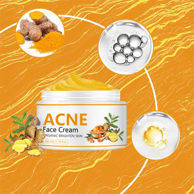 Private Label Skin Care Hyaluronic Acid anti Acne Cream Whitening Facial Creams Brightening Turmeric Face Cream For Women