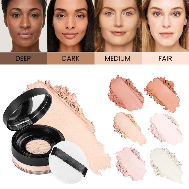 SENKA Waterproof Foundation Face Base Makeup Loose Powder Professional Private Label Oil Control Setting Mineral Powder