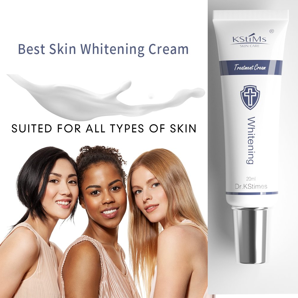 Piona Strong Bleaching Cream 7-Day Whitening Face Cream for African Black Skin with Vitamin Milk Kojic Acid for Spot Removal