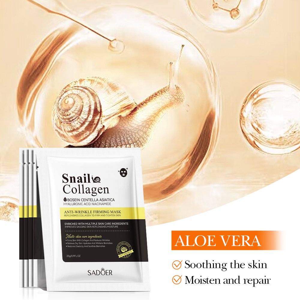 OEM SADOER Private Label Snail Collagen Tighten Anti Wrinkle Skin Care Products Anti Aging Repair Nourish Whitening Face Creams