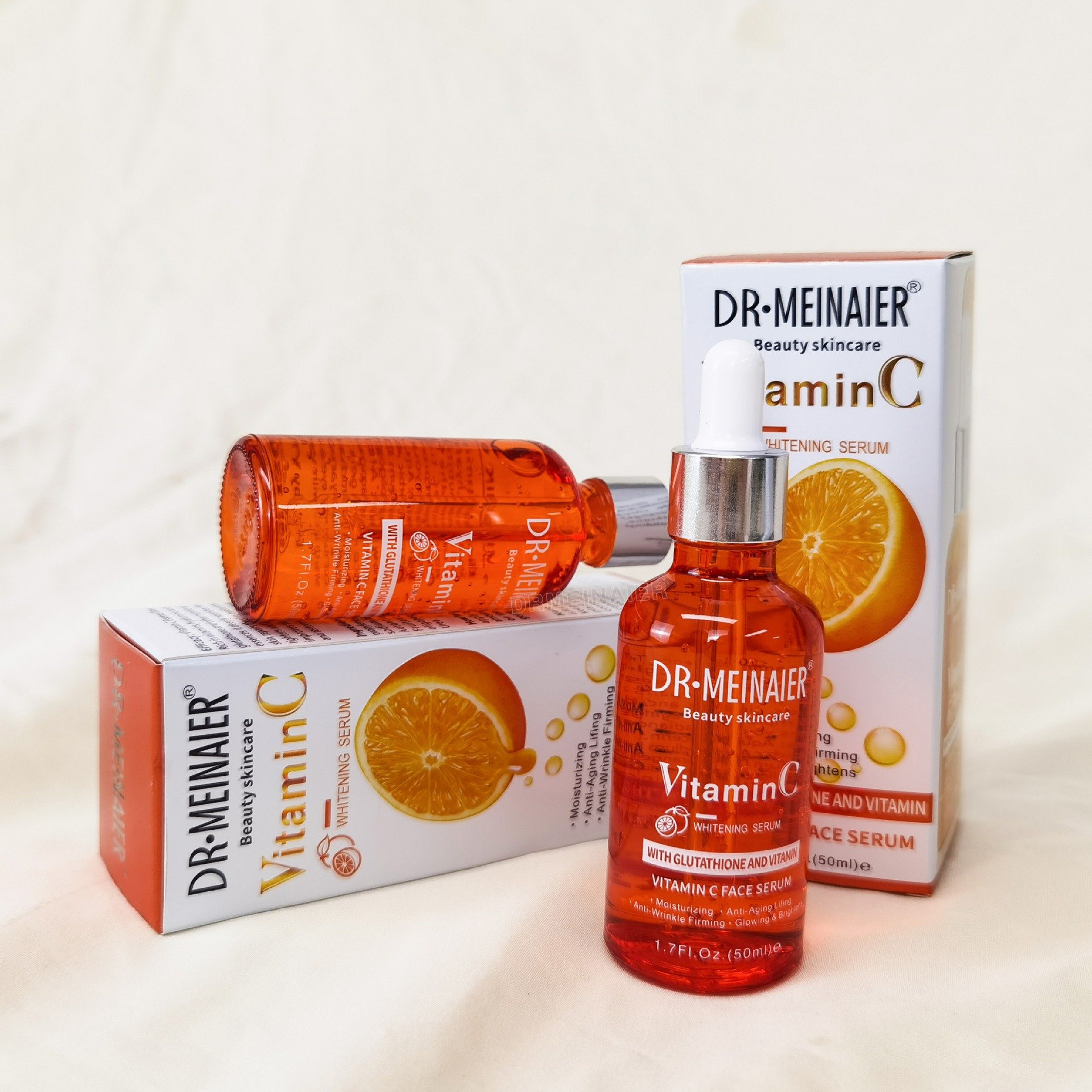Custom private label VC skin care series brightening cleansing scrum moisturizing vitamin C face cream facial cleanser eye cream