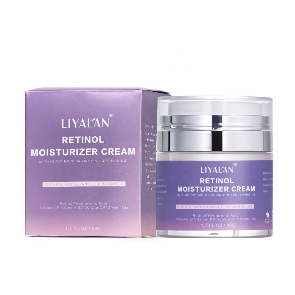 Private Label Firm Skin Reduce Fine Lines Smooth Wrinkles Moisturizing Retinol Face Cream with Hyaluronic Acid