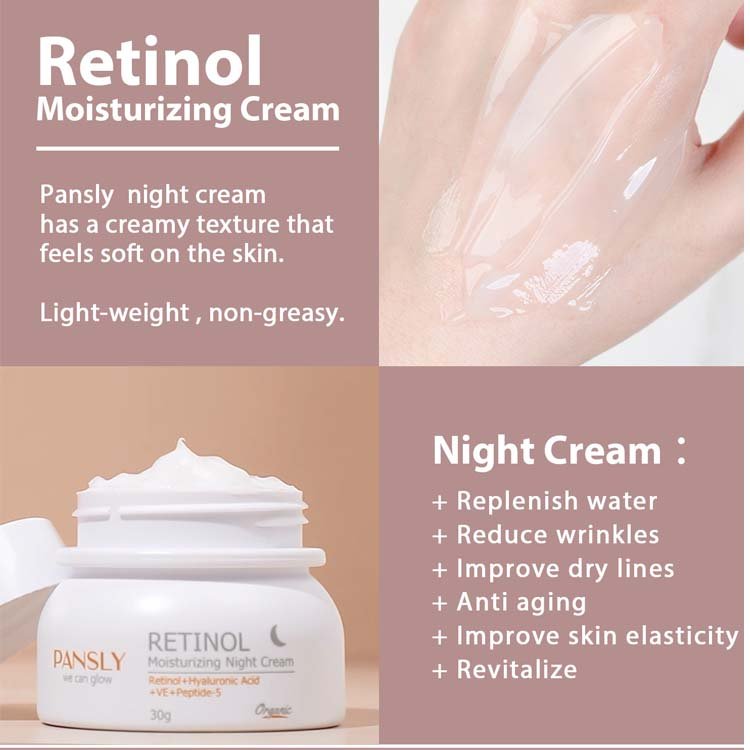 Face Cream Vegan 30g Retinol Fade Wrinkles Beauty Whitening Skin Care Cosmetics Face Cream